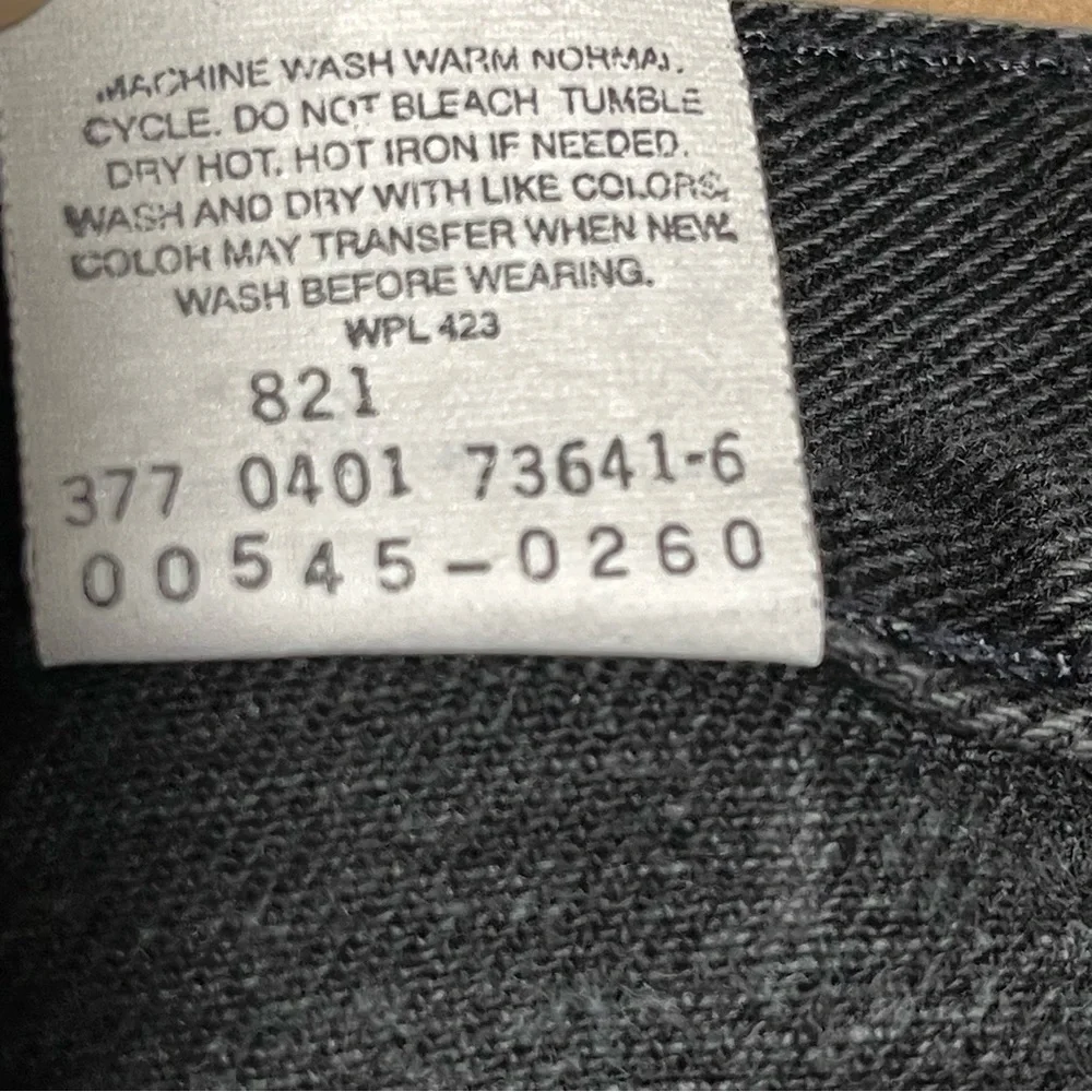 Levis Signature 545 Jeans Mens 42x34 Black Loose Fit Brown Tag Vintage 00's Y2K